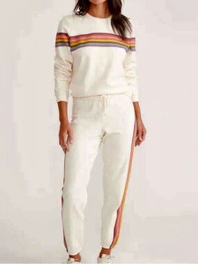 Marine Layer Cloud 9 Anytime Sweatsuit Antique White XS